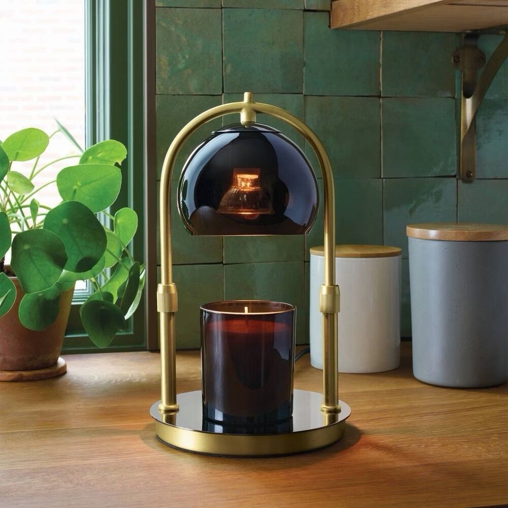 Threshold Candle Lamp Warmer Arched Gold & Black Decorative Candle Warmer